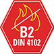 B2 normal entflammbar