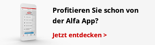 Die Alfa App! Nie war bestellen einfacher