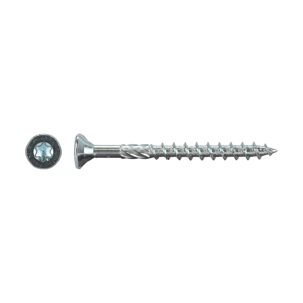 400 x Alfa Spanplattenschraube SK-TG-V | 5,0 x 120 mm TX25 | Verzinkt mit Senkkopf und Teilgewinde | Schrauben Holzschraube Holzbauschraube