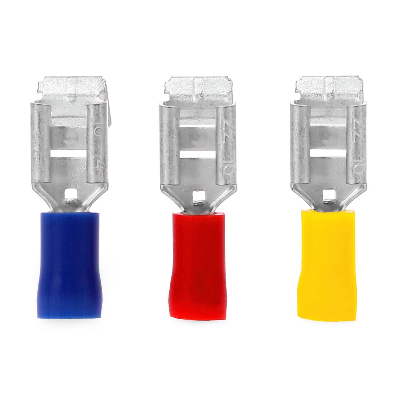 100 x Alfa Flachsteckhülse mit Abzweig | 6,3 mm x 0,8 mm | rot | Abzweigen elektrischer Verbindungen ohne Unterbrechung der Hauptleitung | 