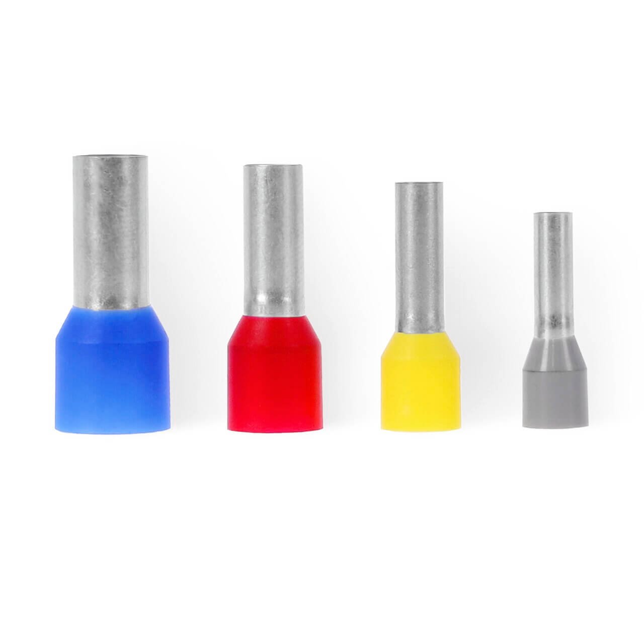 100 x Alfa Aderendhülse 4 mm² - Länge: 18 mm - grau | sichere Verdrahtung von Kabelenden | Für fein- und feinstdrähtige Leiter | Halogenfrei | Nach