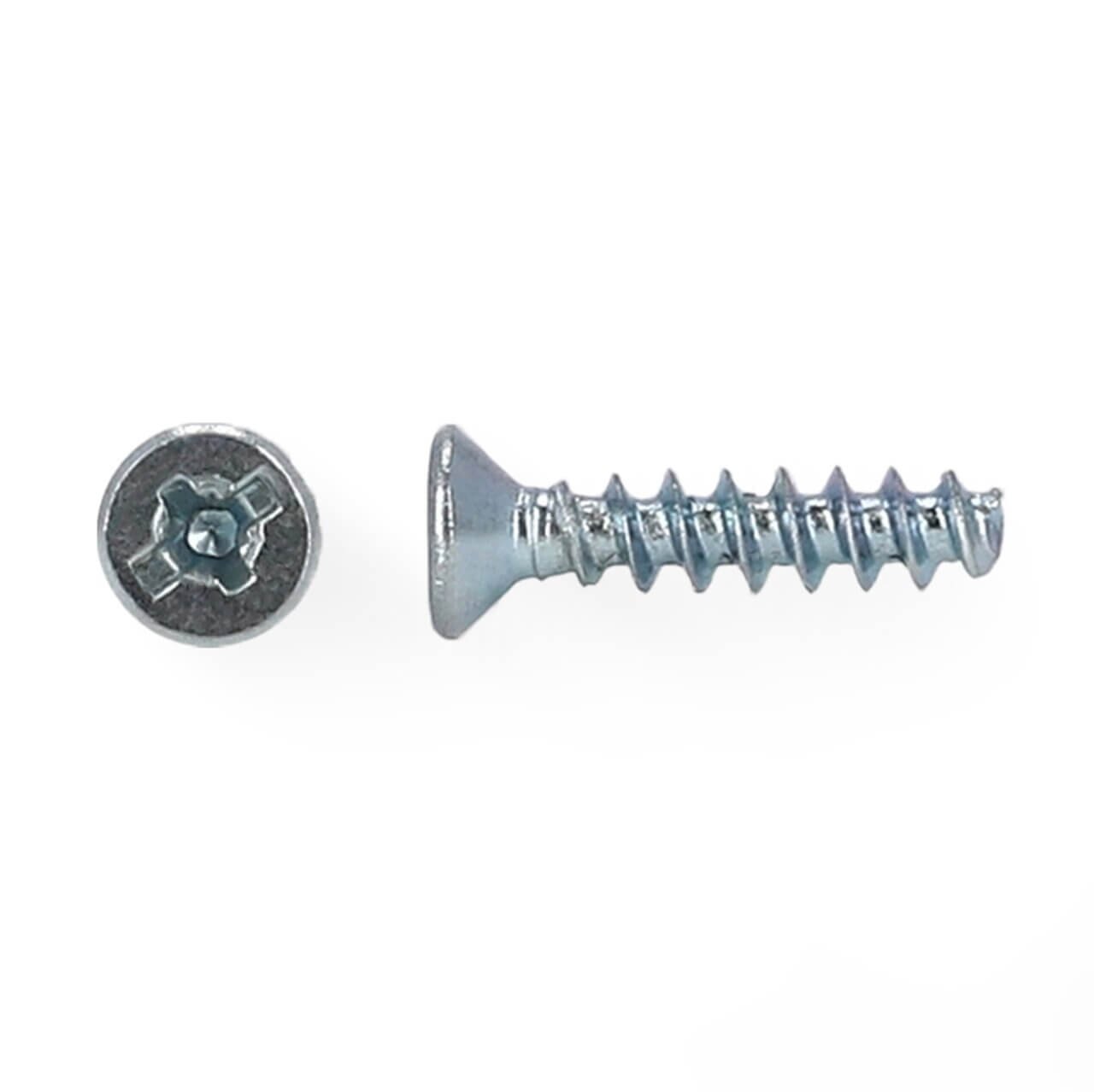 400 x Alfa Geräteschraube SK-VG-V | 3,2 x 15 mm | für flexible Werkzeugwahl und schnelle Montage | verzinkte Oberfläche | Zuverlässiger Halt bei