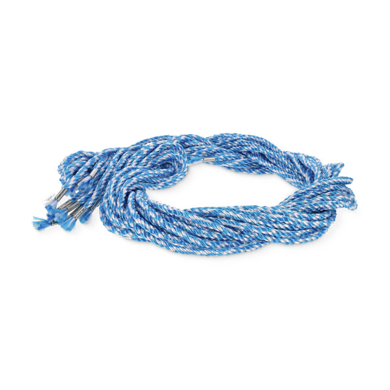 10 x Alfa Polypropylenstrick mit Klammer und Schlaufe | 8 mm x 250 cm | Verrottungsbeständig | für kurzfristige Befestigungen und das sichere