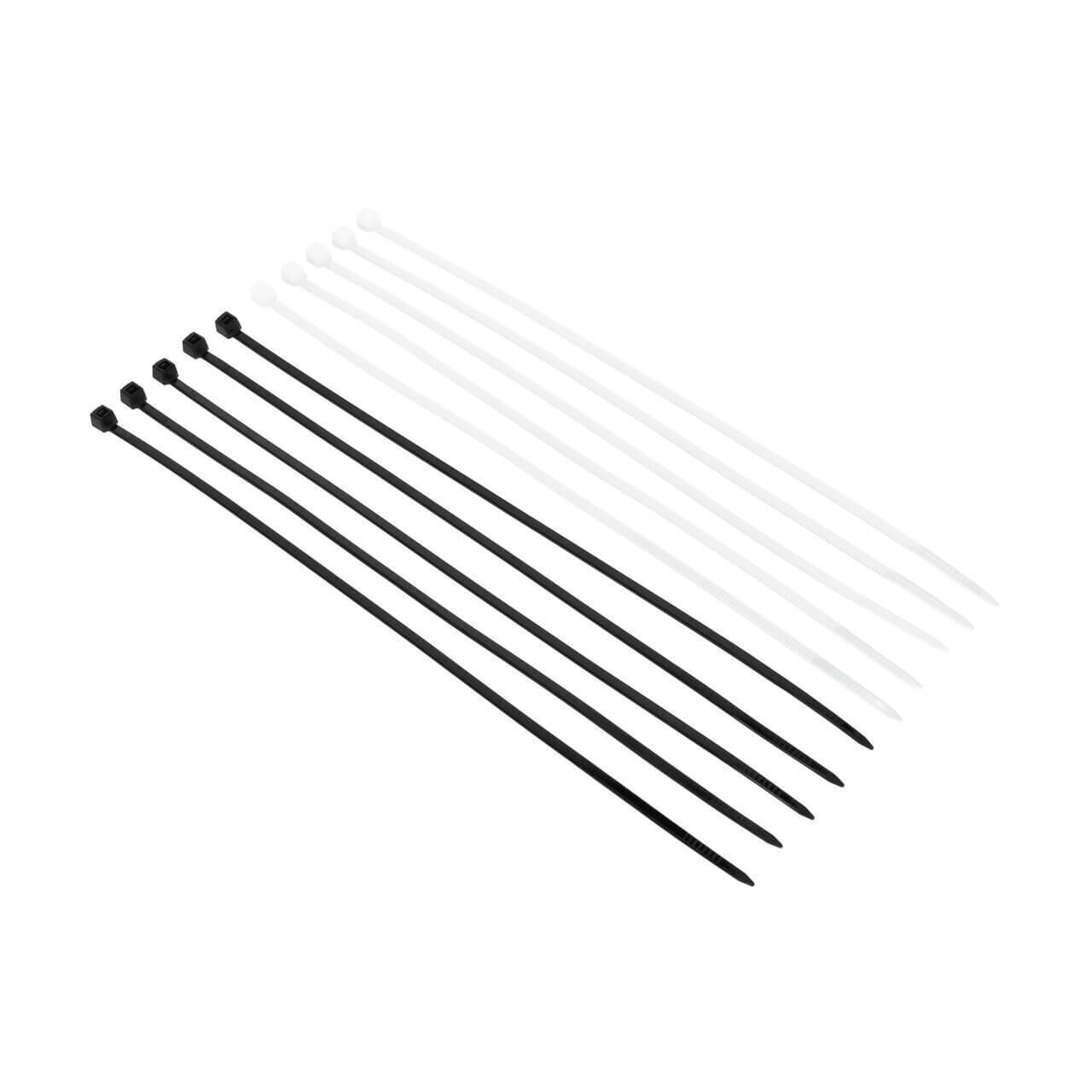 1000 x Alfa Kabelbinder Standard - schwarz | 200 mm x 2,5 mm | Nylon-Kabelbinder zum Befestigen, Bündeln, Ordnen, Montieren und Sortieren | Lange 