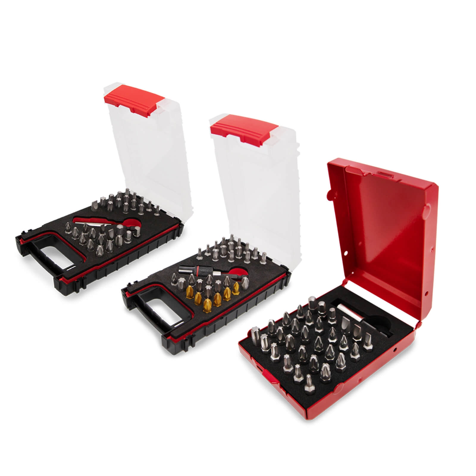 Alfa Bit Box TIN-MASTER | 31-teilige Profi Bit Box inkl. Bithalter | 7051 Alfa Ring-Magnet-Bithalter