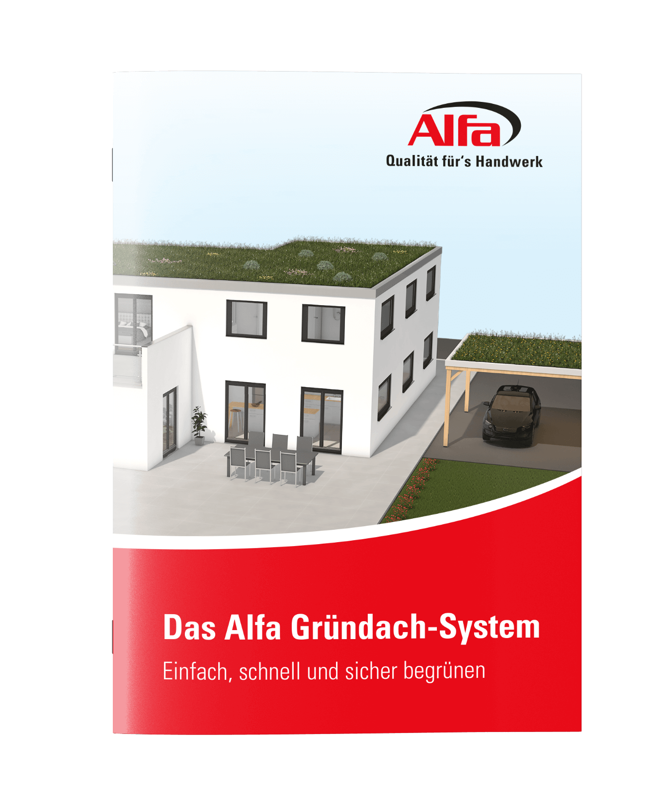 Info-Broschüre zum Alfa Gründach-System