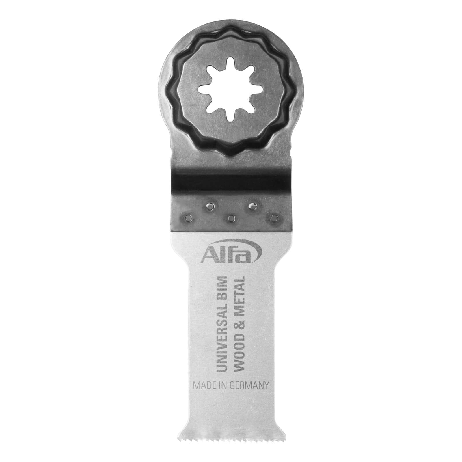 25 x Alfa Multi Sägeblatt Universal für vielseitige Anwendungen | 44 mm x 55 mm SL | optimal zum Trennen von Blech (bis 2 mm Stärke), Alu Profile, Cu-