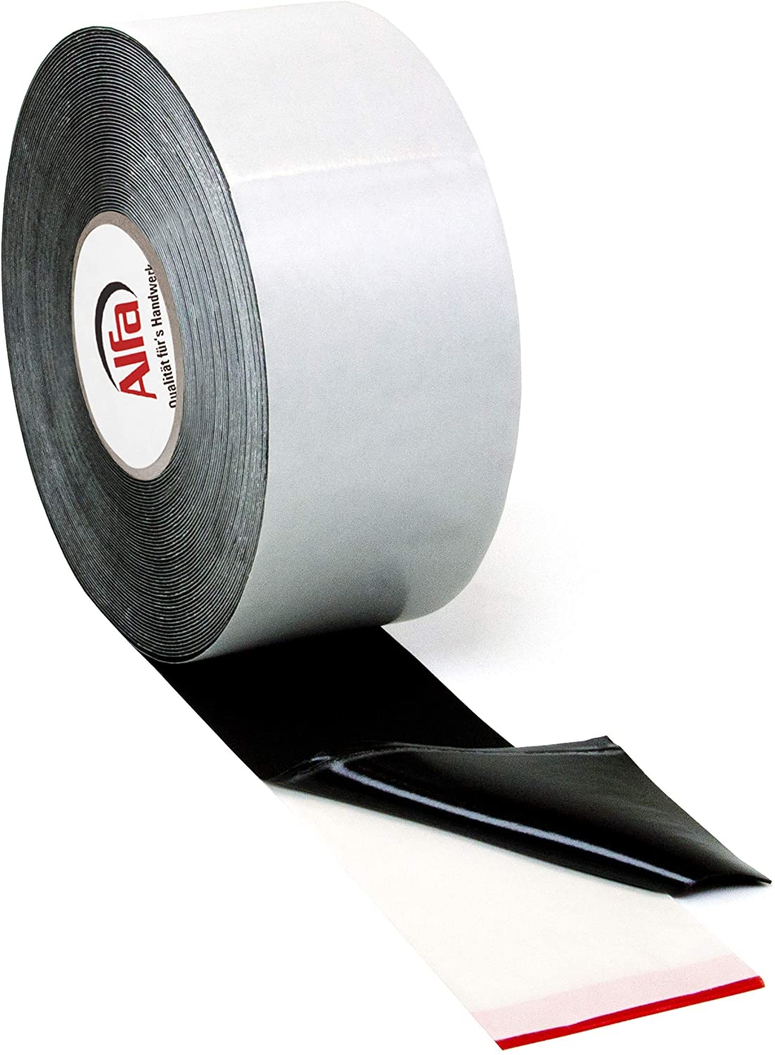 12 x Alfa Terrassentape 80mm x 20m x 1mm | Abdeckband Klebeband | Hochwertiger EPDM-Zellkautschuk | Dämpfende Eigenschaften | Einseitig klebend |
