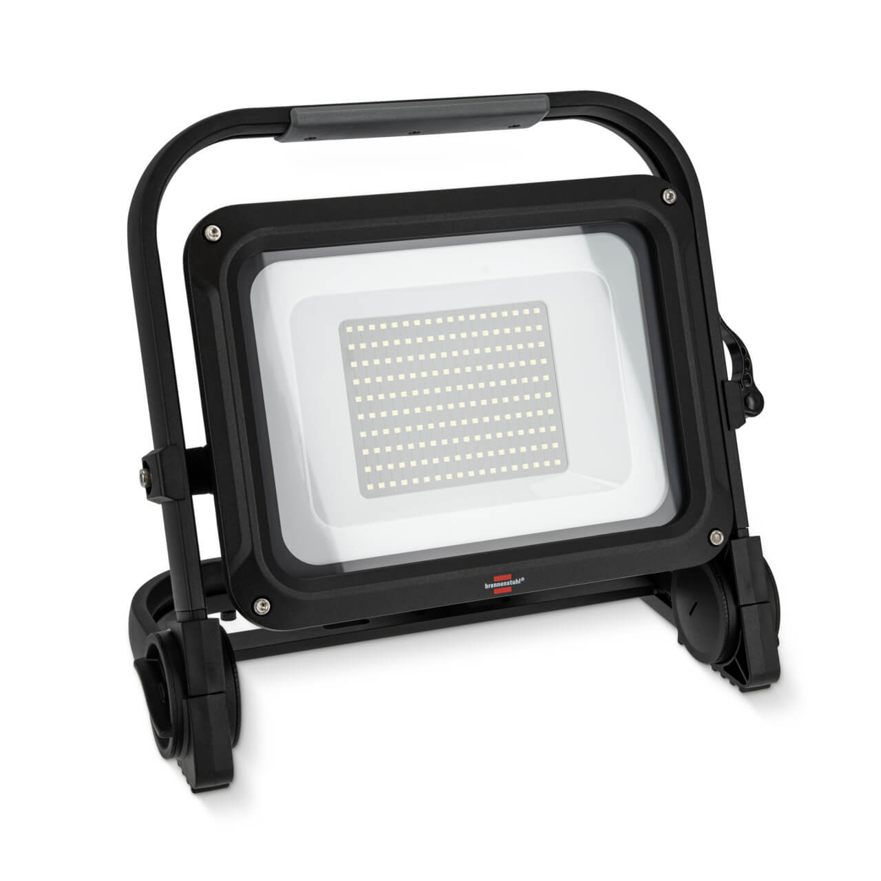 Brennenstuhl LED Baustrahler | dimmbarer LED Baustrahler | Extrem kompakt | Klappbarer Alurahmen mit Schnellverriegelung | Mit 180 superhellen