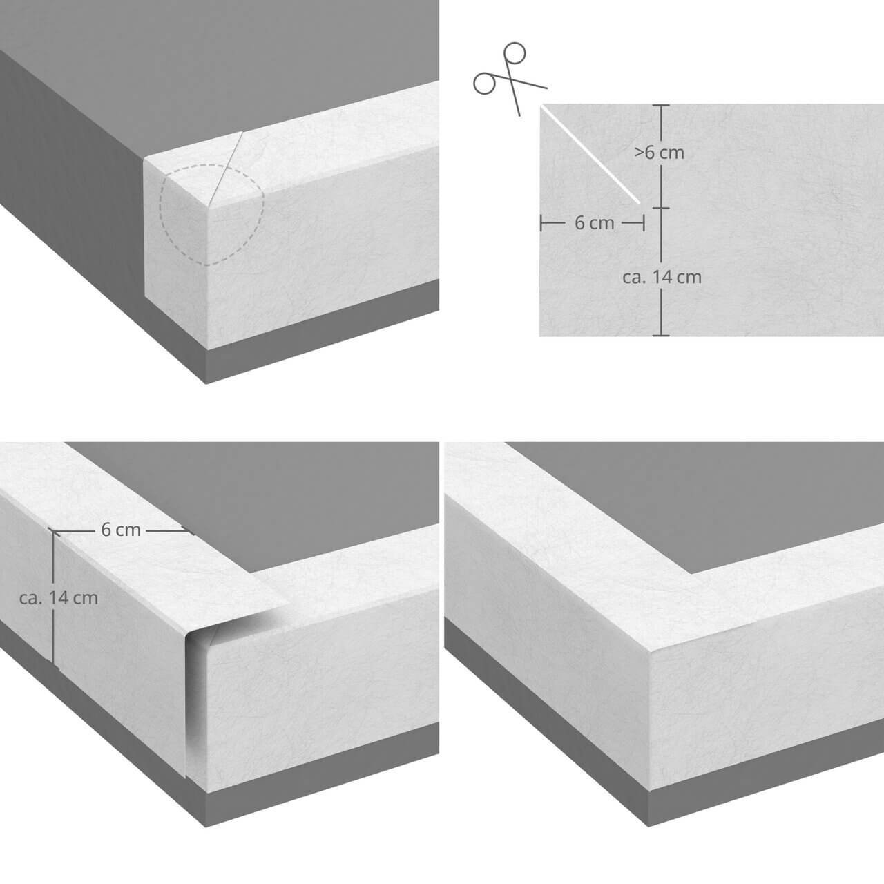 Alfa ProteXos Vlies 10 Cm X 100 M – Alkalibeständiges Armierungsvlies Für Flachdach, Zur Einbettung In Flüssigkunststoff