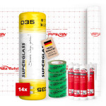 Superglass Klemmfilz Set für den Dach-Innenausbau