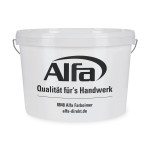 Hochwertiger, ovaler Kunststoff-Leereimer mit Metallbügel