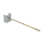 First- und Gratlattenhalter mit integrierter Holzbauschraube