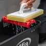 Profi-Waschboy mit 2 Bodenlaufrollen und 2 Noppenwaschrollen mit Metallachse
