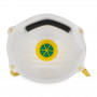 Feinstaubmaske FFP1 mit Ventil und angenehmen Baumwoll-Kopfband