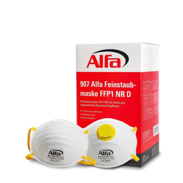 907 Alfa Feinstaubmaske FFP1 NR D