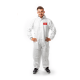 Weißer Chemikalienschutzoverall PROFI mit Reissverschluss und Kapuze für Entsorgungs-, Schleif- und Reinigungsarbeiten