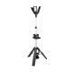 Professioneller LED Dreikopf-Strahler mit integriertem Stativ zur optimalen Rundumbeleuchtung