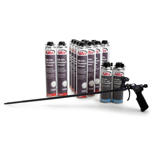 8024 Alfa Flachdachschaum Set