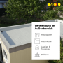 AXOL Vlies PROFI - Armierungsvlies für Flachdächer, Terrassen, Balkone, Carports etc.