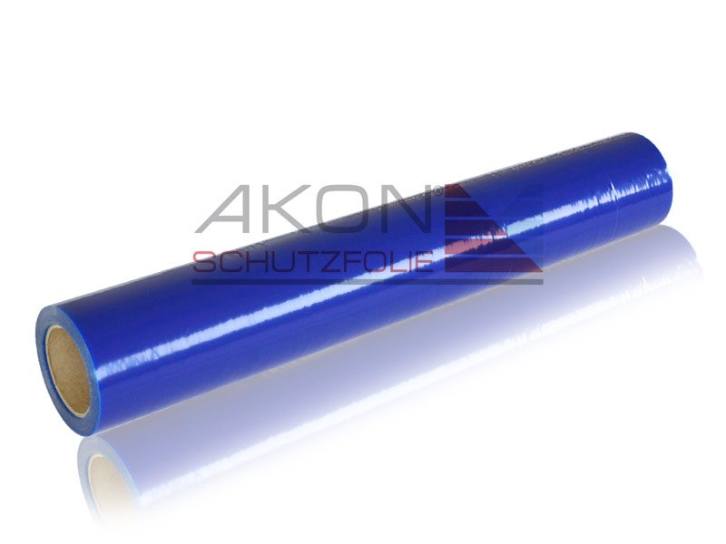 1x Oberflächenschutzfolie blau | 45μm | 1000 mm x 100 mm | Glasschutzfolie selbstklebend | für Glas und Keramik | Abdeckfolie Schutzfolie