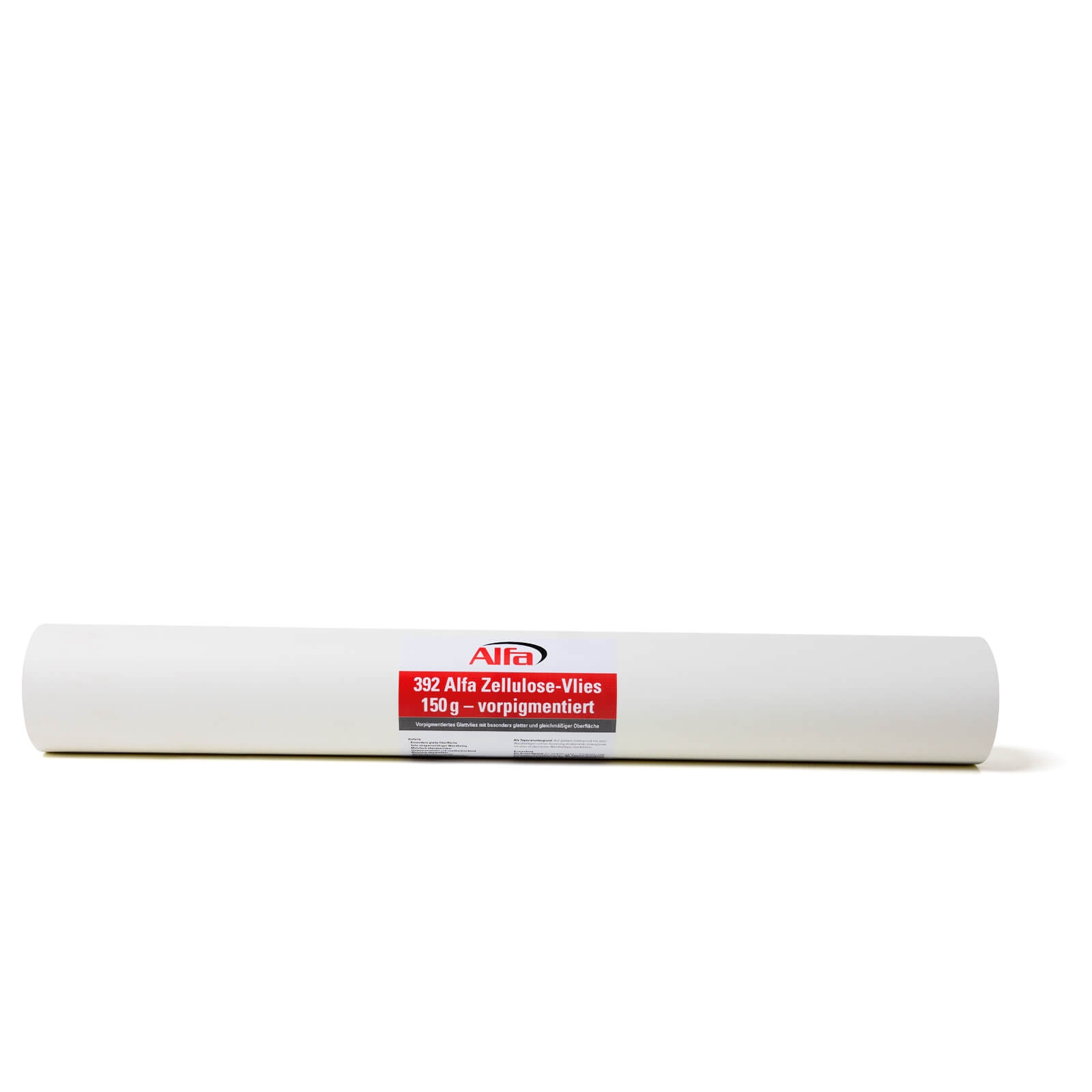 1 x Alfa Zellulose-Vlies 150 g - vorpigmentiert | 0,75 m x 25 m | Kann auf allen tapezierfähigen Untergründen im Innenbereich eingesetzt werden | Mit