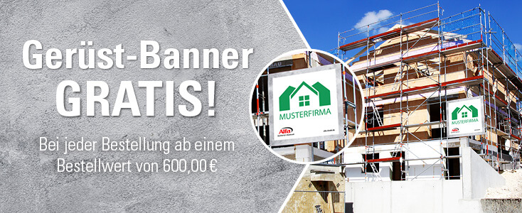 Ihr gratis Gerüstbanner