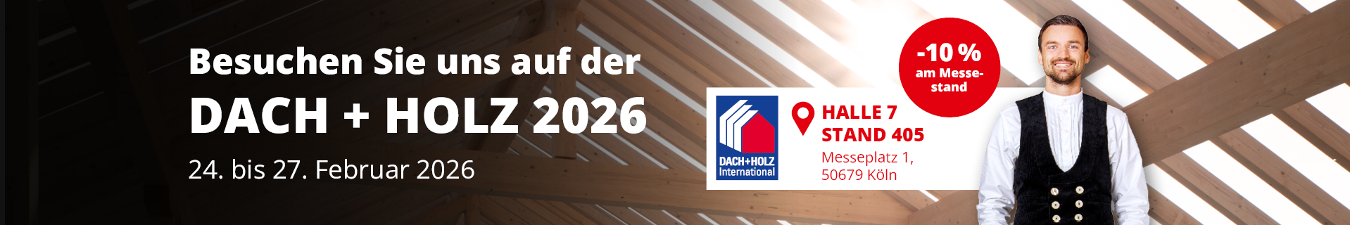 DACH+HOLZ 2026 Banner