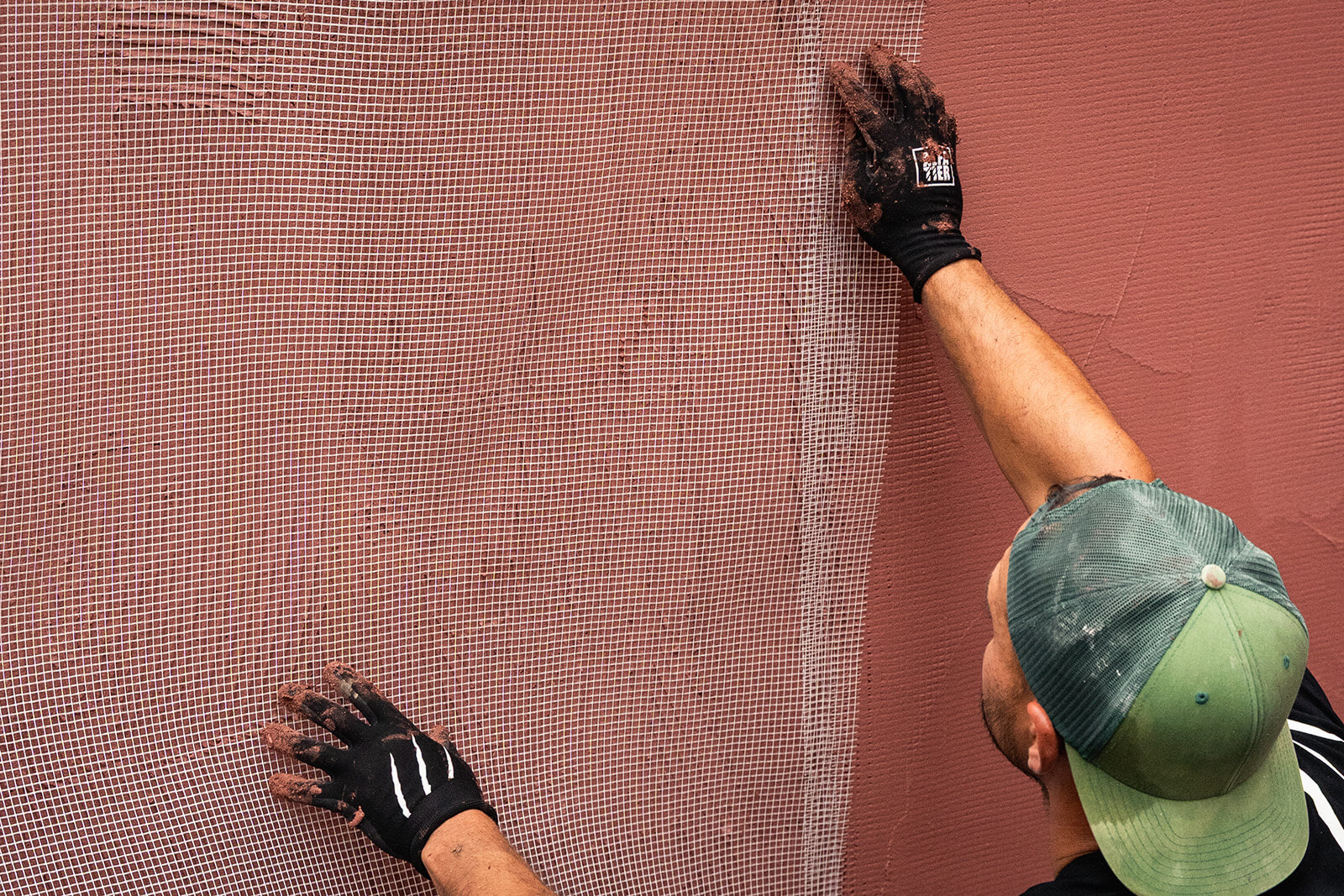 Armierungsgewebe einbetten